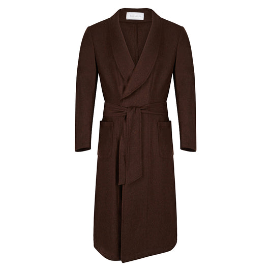 Chocolate Brown Cashmere Lounge Gown