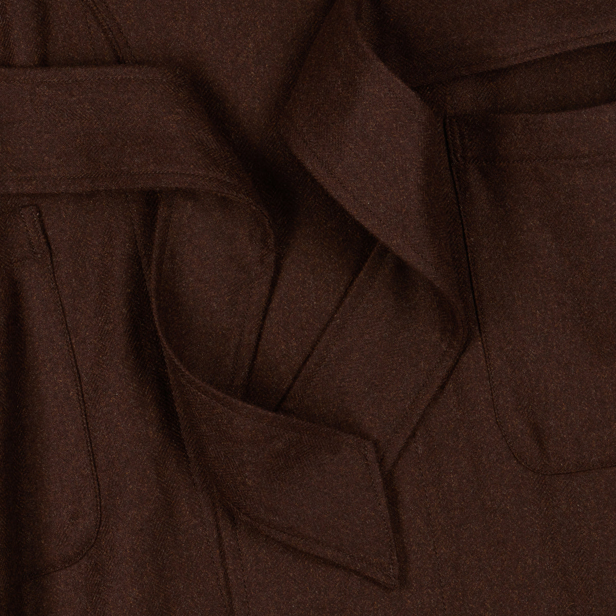 Chocolate Brown Cashmere Lounge Gown