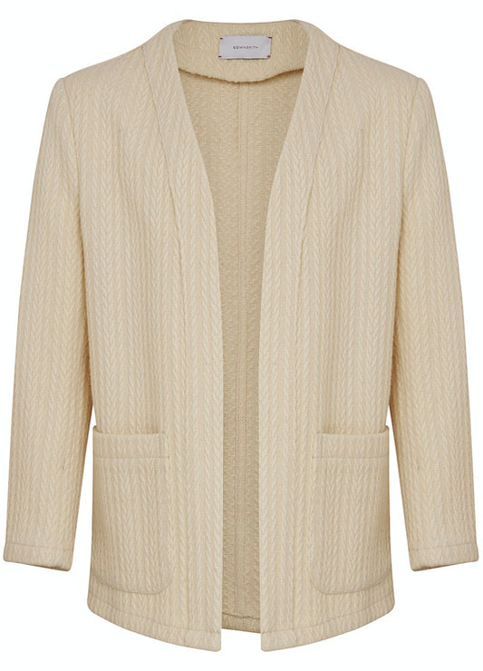 Cream Knitted Wool Cardigown