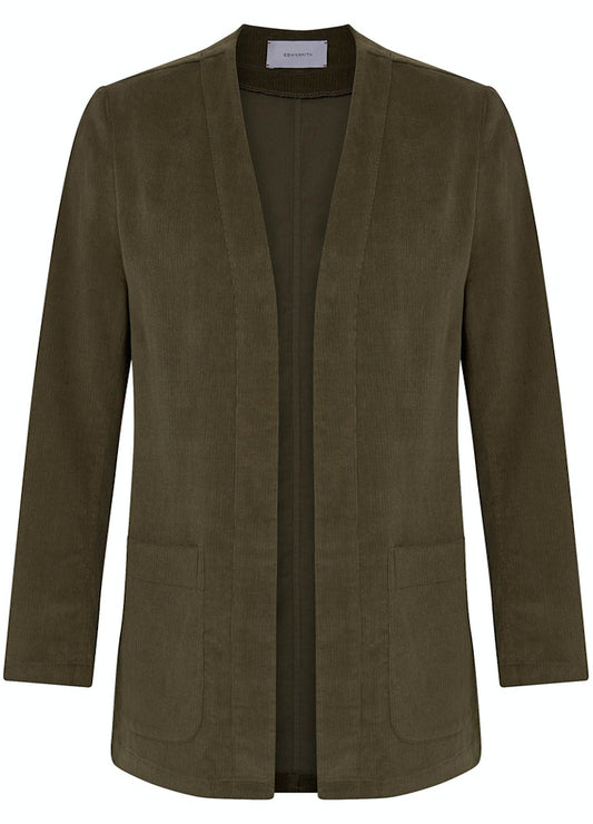 Olive Green Needlecord Cardigown