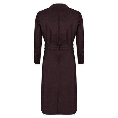 Plum Purple Flannel Lounge Gown